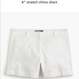 ❌ SOLD J Crew 4” Chino Shorts White